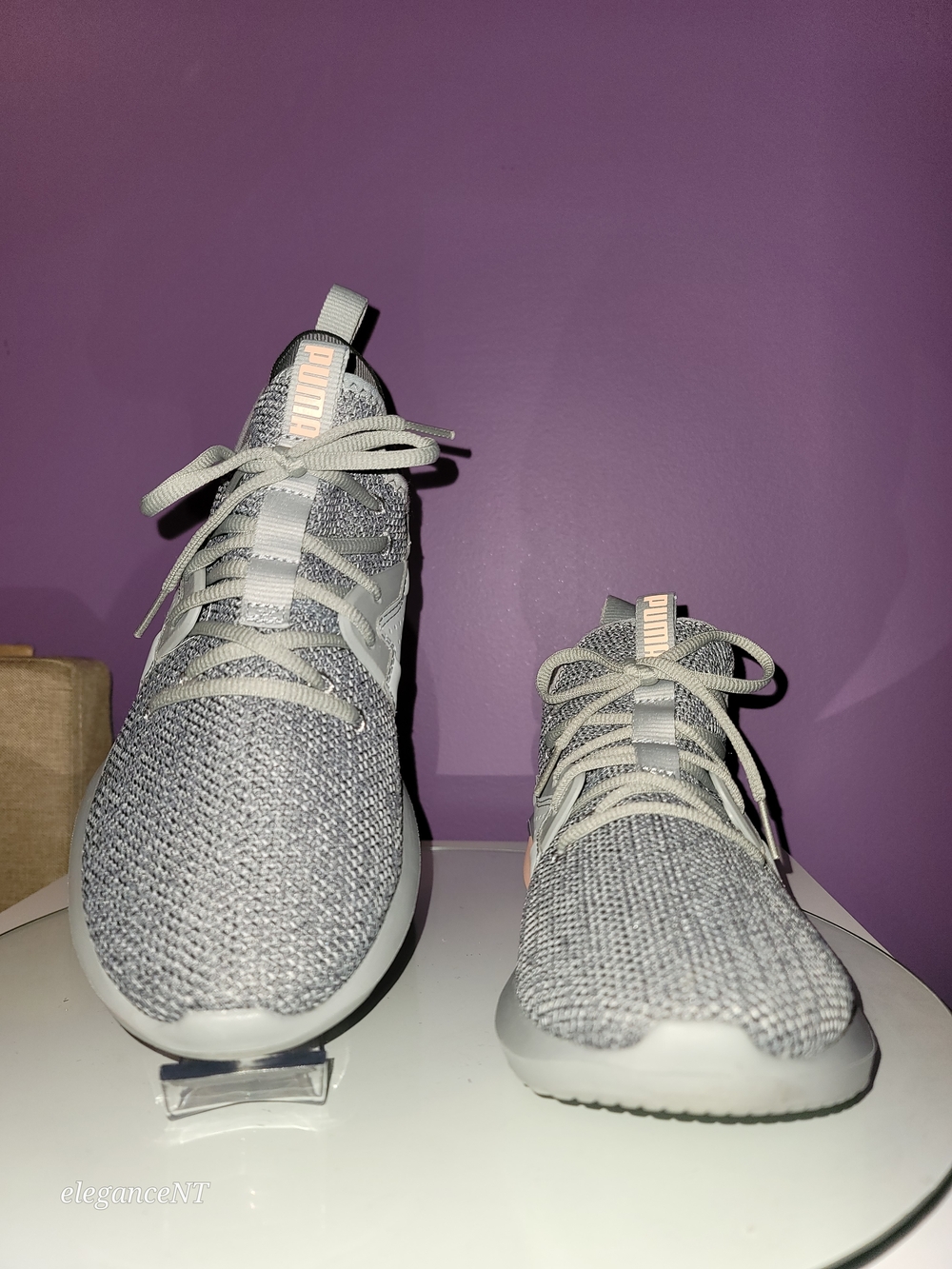 PUMA Emergence Women’s Gray & Peach Athletic Sneakers Sz: 10 - Picture 5 of 11